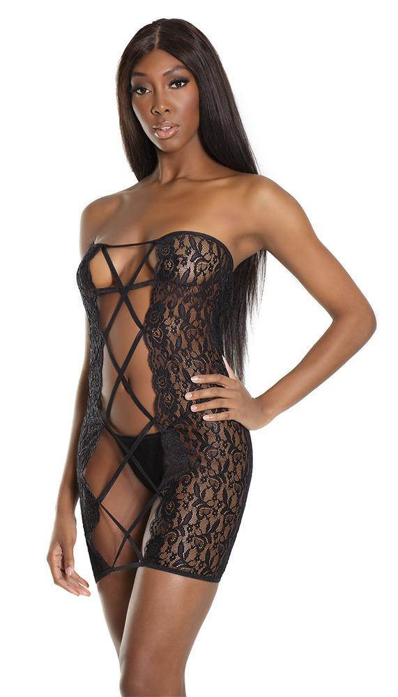 Strapless Lace Tube Dress - Wear It Multiple Ways! - Sexdoll.Sex