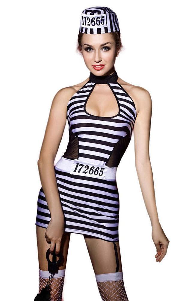 Striped Prisoner Costume - Sexdoll.Sex