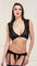 Sultry Lace Bralette & Open-Crotch G-String with Garter Straps - Sexdoll.Sex