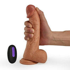 Supergiant Vibrating Remote Control Realistic Dildo 9 inch - Sexdoll.Sex