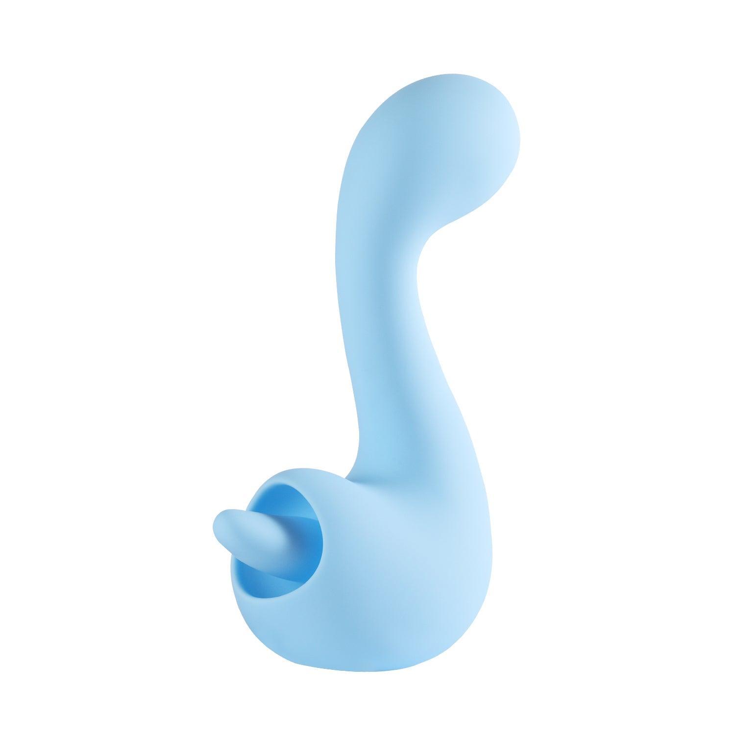 Swan Double-Ended Licking Vibrator - Versatile G-Spot and Clit Stimulator - Sexdoll.Sex