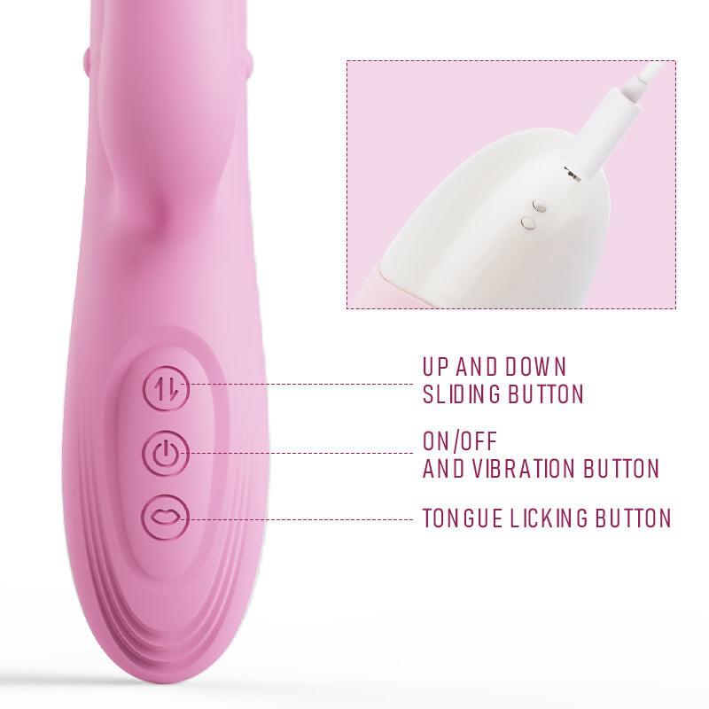 Sweetie G-Spot Vibrator with Clit Licker - Sexdoll.Sex