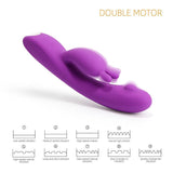 Sweetie Rechargeable Rabbit Vibrator - Double the Pleasure, Double the Fun - Sexdoll.Sex