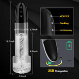 Swirl 2 In 1 Vagina Sucking Electric Penis Pump Masturbator - Sexdoll.Sex