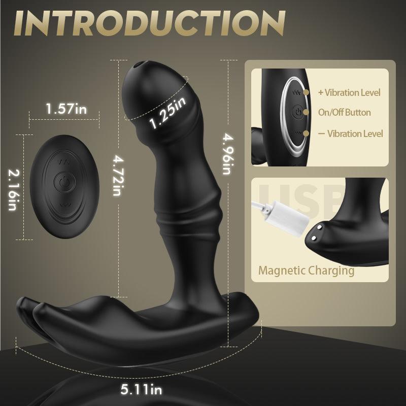 Tango - Variable Speed Vibrating Male Prostate Toy with 180° Adjustable Shaft - Sexdoll.Sex