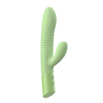 The Coelho - Telescopic Thrusting Silicone Rabbit Vibe with Charging Stand - Sexdoll.Sex