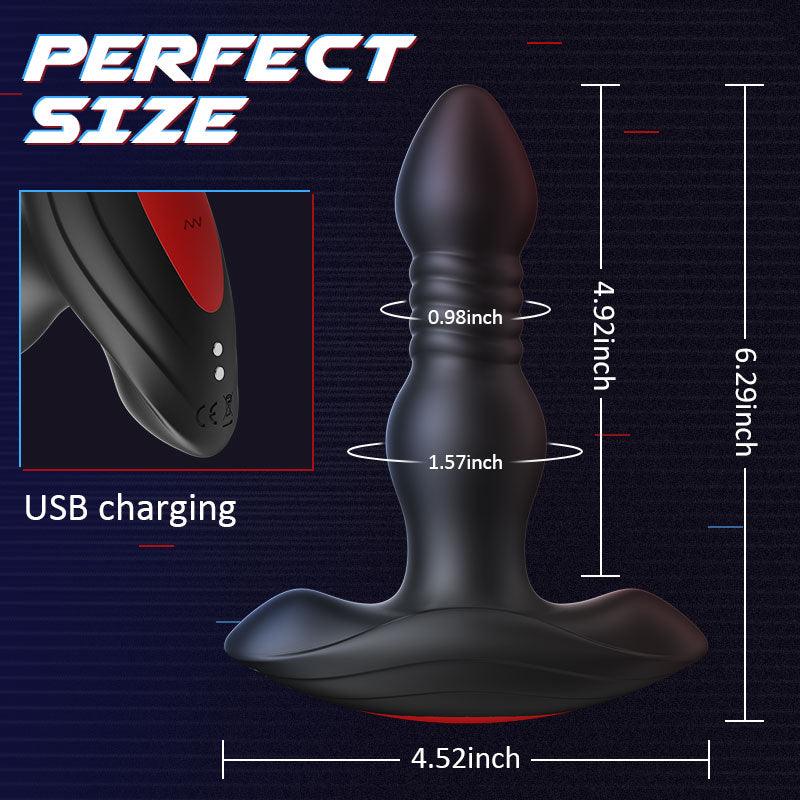 Thrust & Vibe Anal Plug - Ultimate Pleasure with Remote Control - Sexdoll.Sex