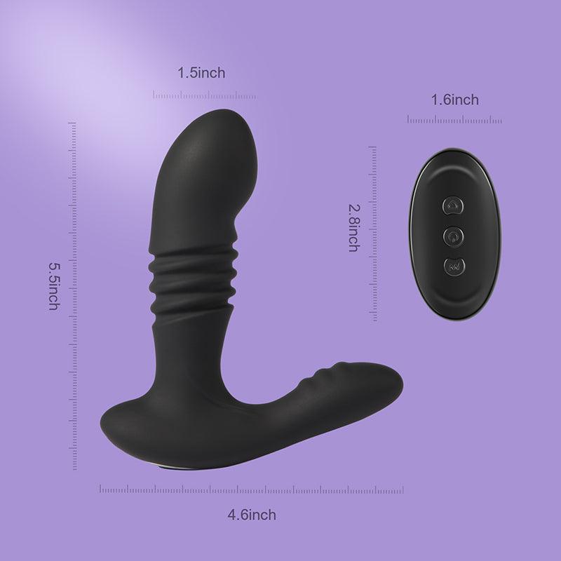 Thrusting Vibrating Prostate & Perineum Massager - Sexdoll.Sex