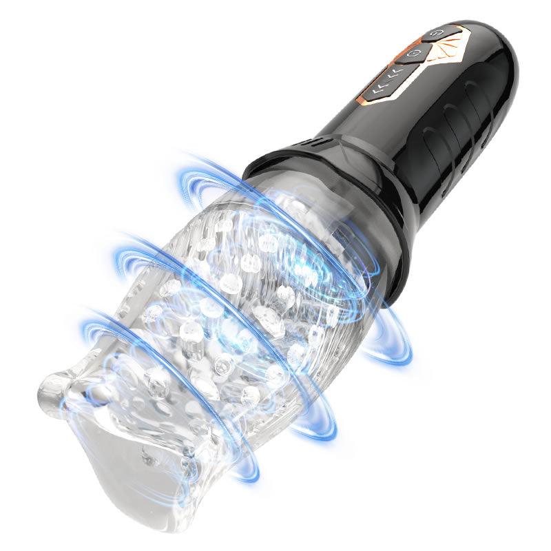 Tornado Handheld 5 Rotating 10 Vibrating Masturbation Cup - Sexdoll.Sex