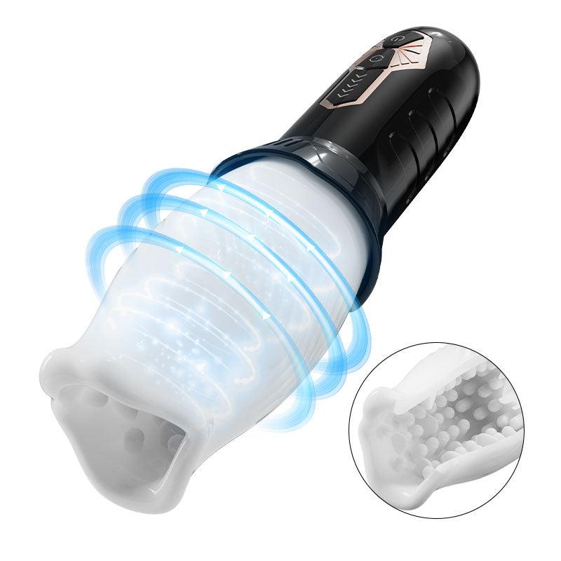 Tornado Handheld 5 Rotating 10 Vibrating Masturbation Cup - Sexdoll.Sex