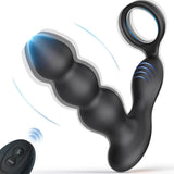 Torne 3 Beads Prostate Massager - 10 Vibrating Butt Plug with Cock Ring - Sexdoll.Sex