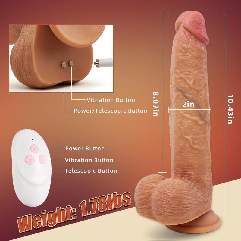 Trailblazer - Vibrating, Thrusting Thick and Lifelike Dildo 10.43 Inch - Sexdoll.Sex