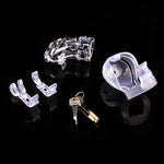 Transparent Air-Permeable Lockable Slave Safe Chastity Cage - Sexdoll.Sex