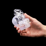 Transparent Air-Permeable Lockable Slave Safe Chastity Cage - Sexdoll.Sex