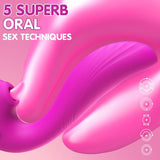 TRIPLE AROUSAL Clitoral Sucking 5 Licking 10 Vibrating G Spot Vibrator - Sexdoll.Sex