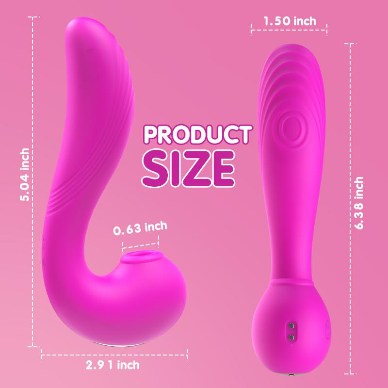 TRIPLE AROUSAL Clitoral Sucking 5 Licking 10 Vibrating G Spot Vibrator - Sexdoll.Sex