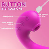 TRIPLE AROUSAL Clitoral Sucking 5 Licking 10 Vibrating G Spot Vibrator - Sexdoll.Sex