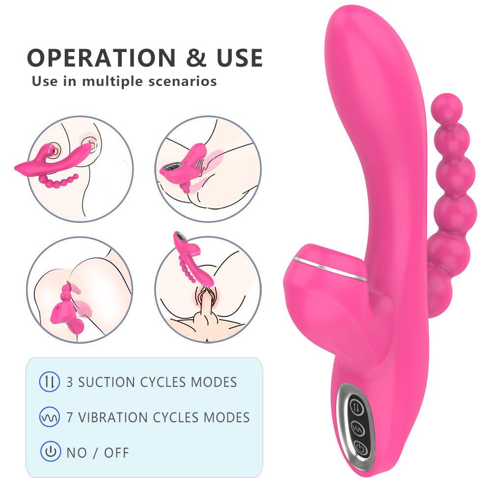 Triple stimulation vibe with oral attachment - Sexdoll.Sex