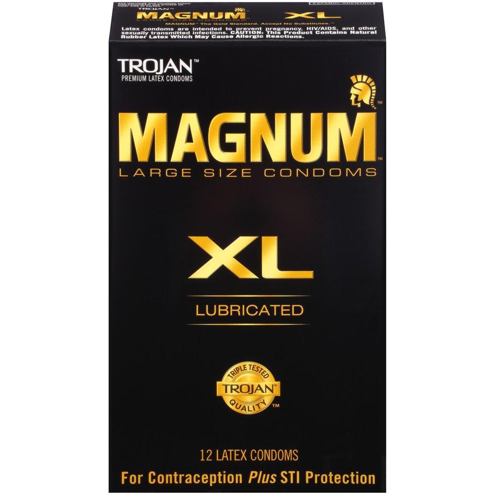 Trojan Magnum XL Lubricated Condoms - 3 Pack & 12 Pack Available! - Sexdoll.Sex