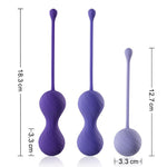 Twin Ball Postpartum Recovery 3-Piece Set 0.09 lbs/0.18 lbs/0.22 lbs Vaginal Training Kegel Balls - Sexdoll.Sex