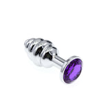 Twisted gem Jeweled metal butt plug - Sexdoll.Sex