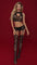 Two-Piece Stretchy Lingerie Set with Connected One-Piece Thigh-High Garter Bottoms - Sexdoll.Sex