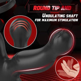 U-GONSER 3-IN-1 Prostate Massager: 11 Vibrations & Dual Penis Ring - Sexdoll.Sex