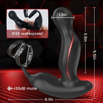 U-GONSER 3-IN-1 Prostate Massager: 11 Vibrations & Dual Penis Ring - Sexdoll.Sex