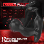 U-GONSER 3-IN-1 Prostate Massager: 11 Vibrations & Dual Penis Ring - Sexdoll.Sex