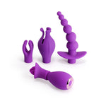 Ultimate Pleasure Kit: Clit Rubbing Nipple Vibrator with Vibrating Anal Beads - Sexdoll.Sex