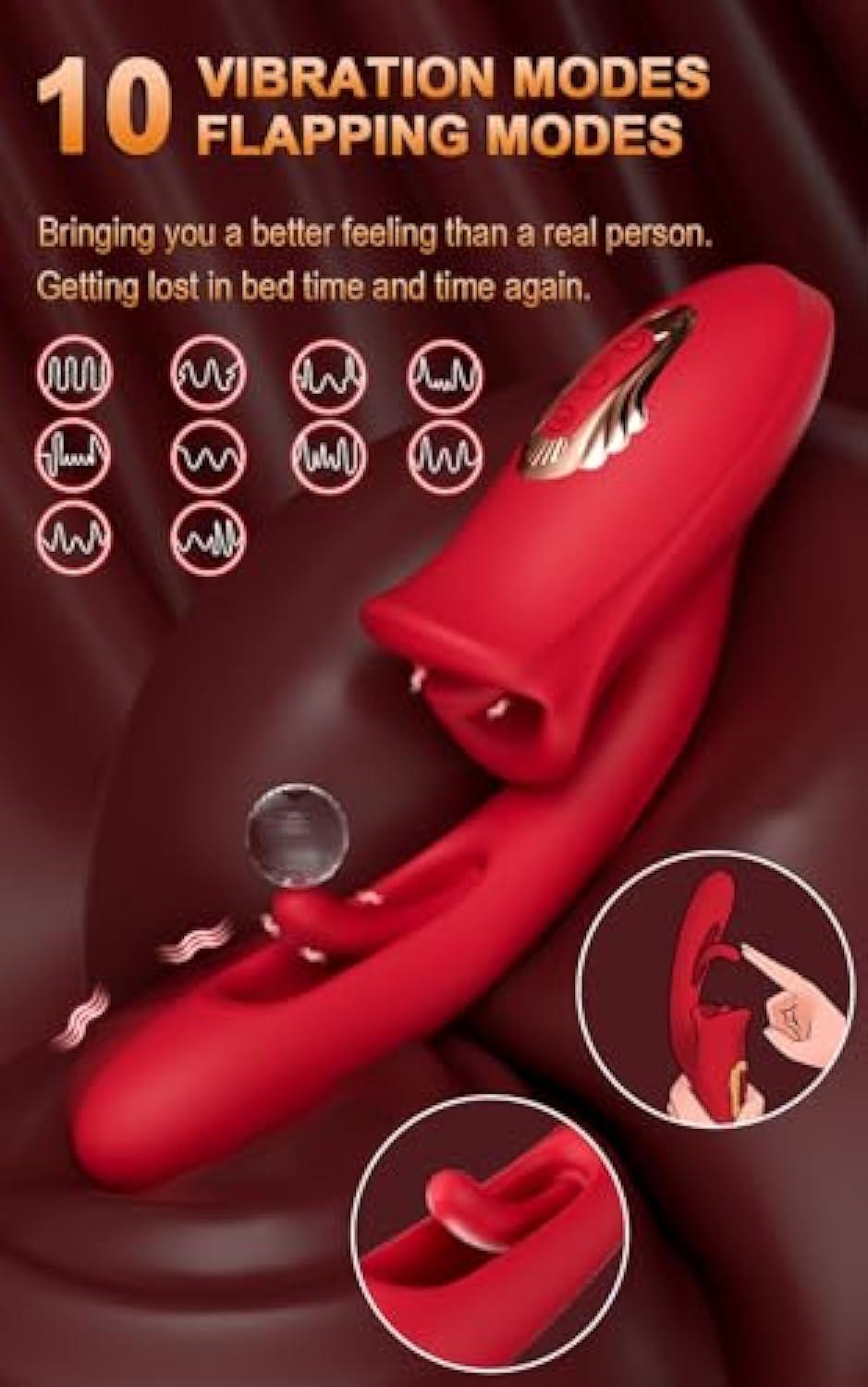 Lips Clit Toy for Solo or Couple's Play - Mimic Oral Sensation - 20 Vibration Settings - Sexdoll.Sex