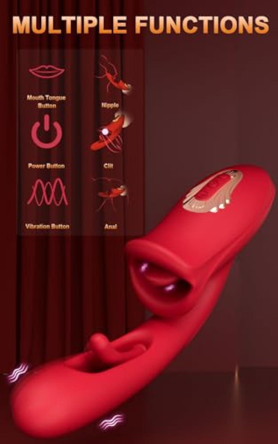 Lips Clit Toy for Solo or Couple's Play - Mimic Oral Sensation - 20 Vibration Settings - Sexdoll.Sex