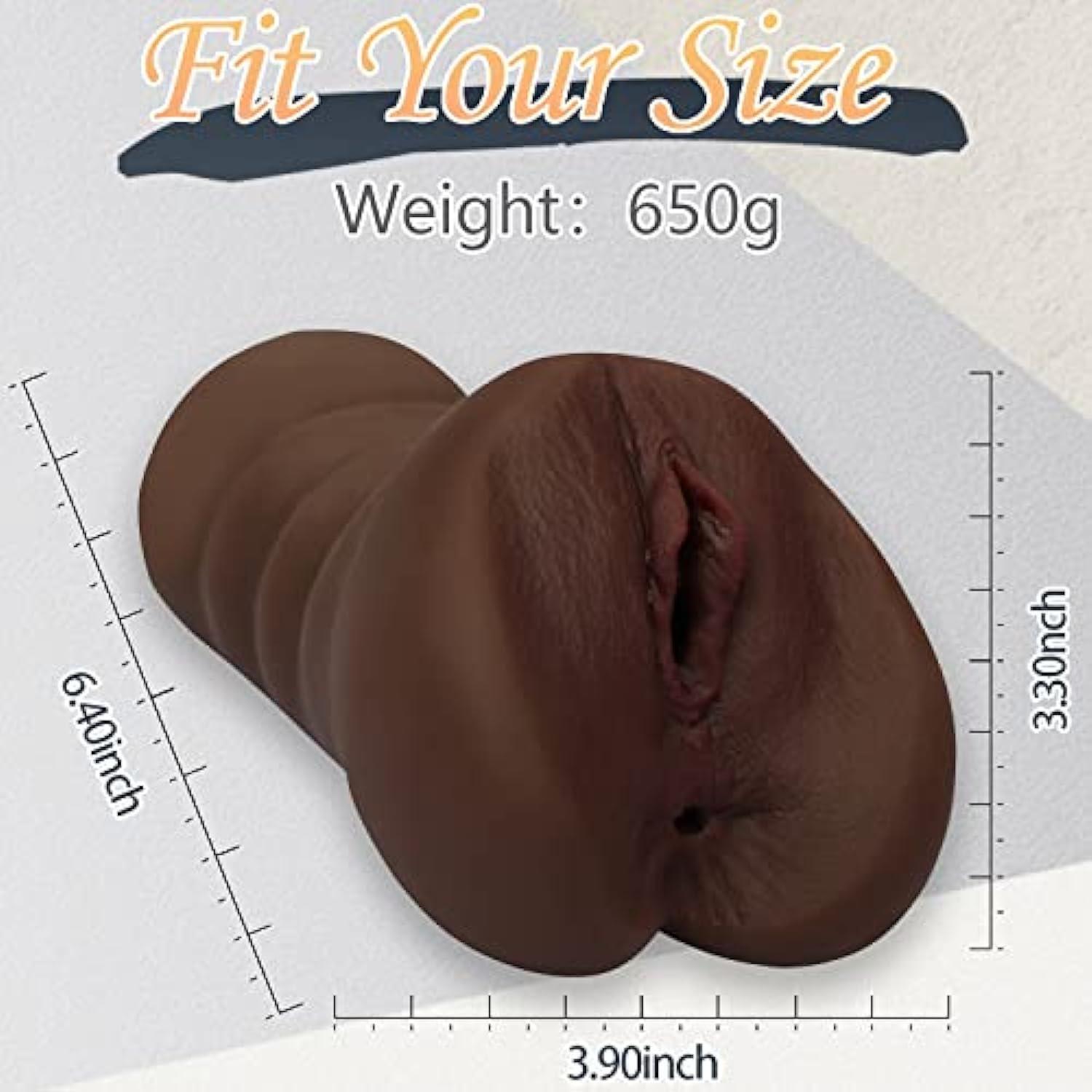 Male Masturbator 650G - Realistic Pocket Pussy with Clitoral and Anal Channels - Sexdoll.Sex