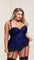 Underwire Bustier Set with Lace Overlay and Contoured Waist-Boning - Sexdoll.Sex