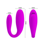 Unity g-spot and clitoral vibrator C-shape vibrator for couples - Sexdoll.Sex