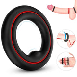 Upgrade Your Pleasure: 1.5-Inch Black & Red Cock Ring Set - Sexdoll.Sex