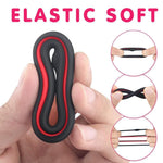 Upgrade Your Pleasure: 1.5-Inch Black & Red Cock Ring Set - Sexdoll.Sex