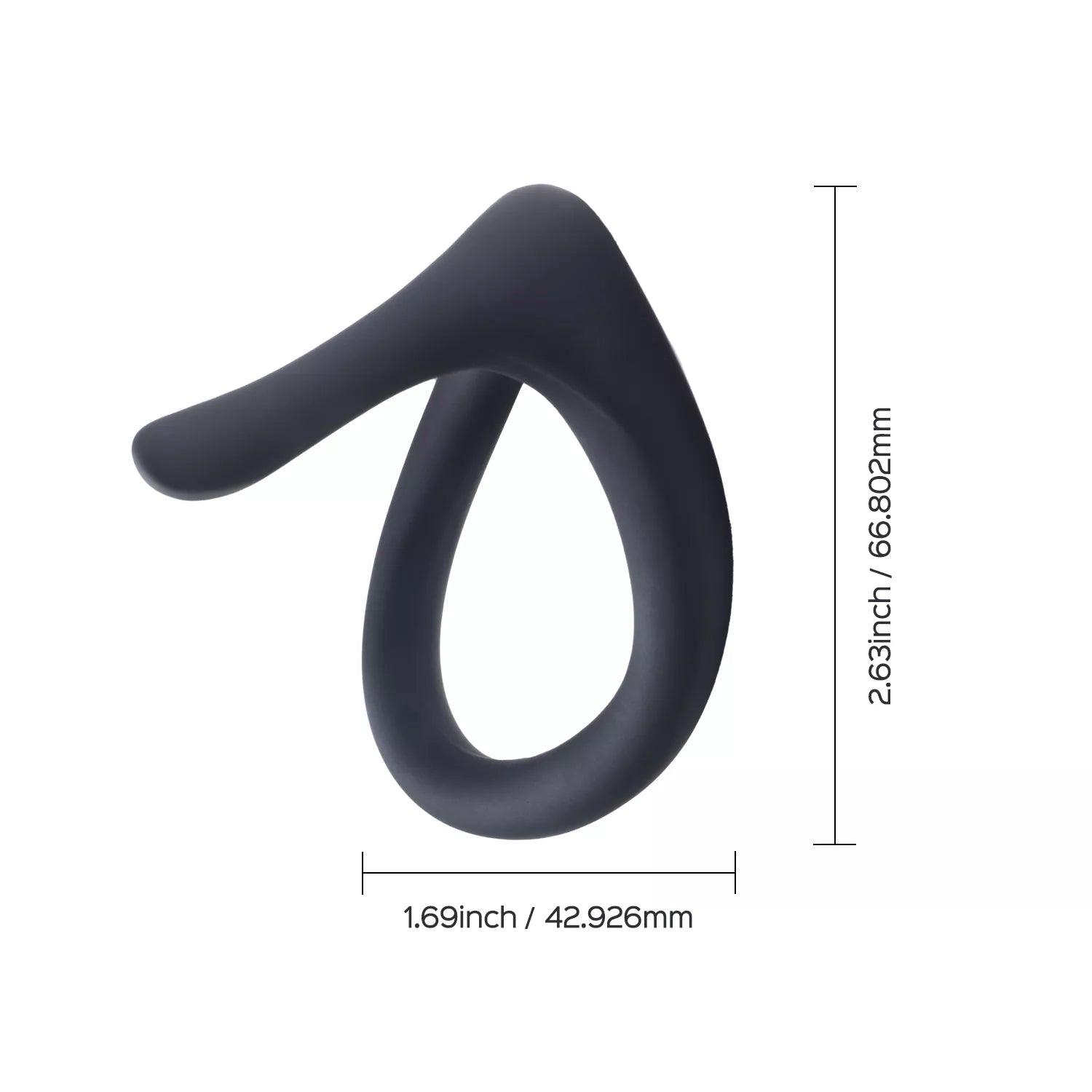 Uri - Black Penis Cock Ring Male Enhancer - Sexdoll.Sex