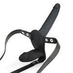 Dual Dildo Harness with Adjustable Vegan Leather Straps - Sexdoll.Sex