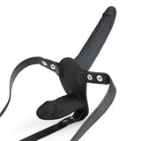 Dual Dildo Harness with Adjustable Vegan Leather Straps - Sexdoll.Sex