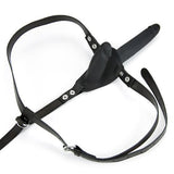 Dual Dildo Harness with Adjustable Vegan Leather Straps - Sexdoll.Sex