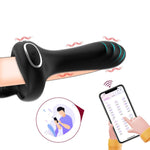 Vibrating Silicone C-ring with G-Spot Stimulator & Ball Tickler - Sexdoll.Sex