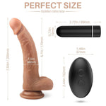 Vibrating Suction Cup Dildo - 6-Inch Pleasure Provider - Sexdoll.Sex