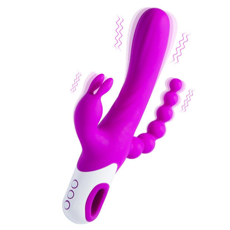 Violet Sonata - Triple Rabbit Vibrator with Anal Beads - Sexdoll.Sex