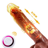 Wald Vibrating 3 Telescoping Swinging Lifelike Dildo Vibrator 8.86 INCH - Sexdoll.Sex