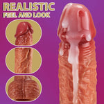 WENDT 3-in-1 Lifelike Non-sticky Blush Dildo 9 INCH - Sexdoll.Sex