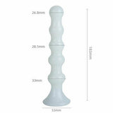 White Jade - Set of 3 Glass Anal Plugs for Custom Pleasure - Sexdoll.Sex