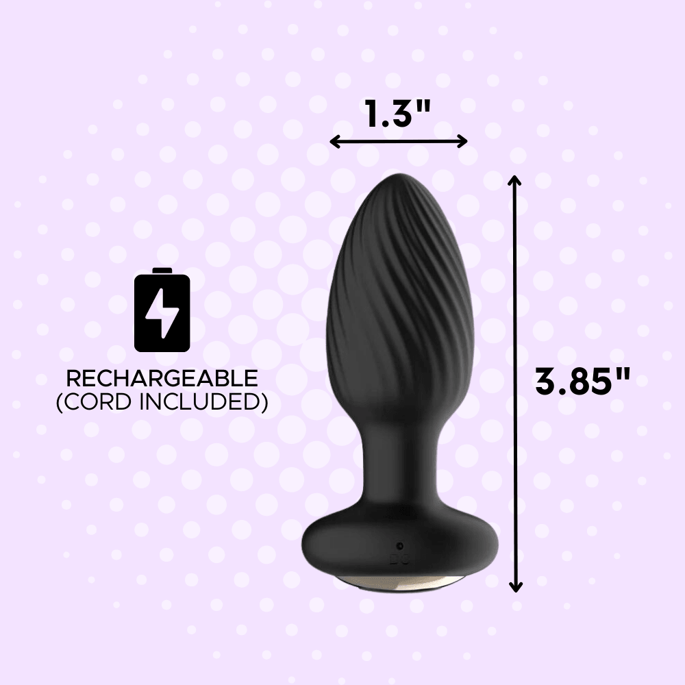 Wireless Rotating & Rim Job Anal Plug - Sexdoll.Sex