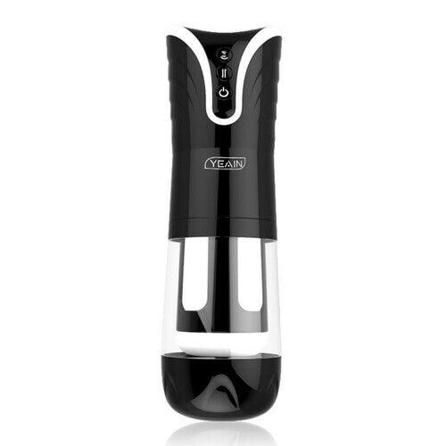 YEAIN Automatic Thrusting 4D Male Masturbator Masturbation Cup-Black - Sexdoll.Sex