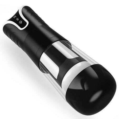 YEAIN Automatic Thrusting 4D Male Masturbator Masturbation Cup-Black - Sexdoll.Sex